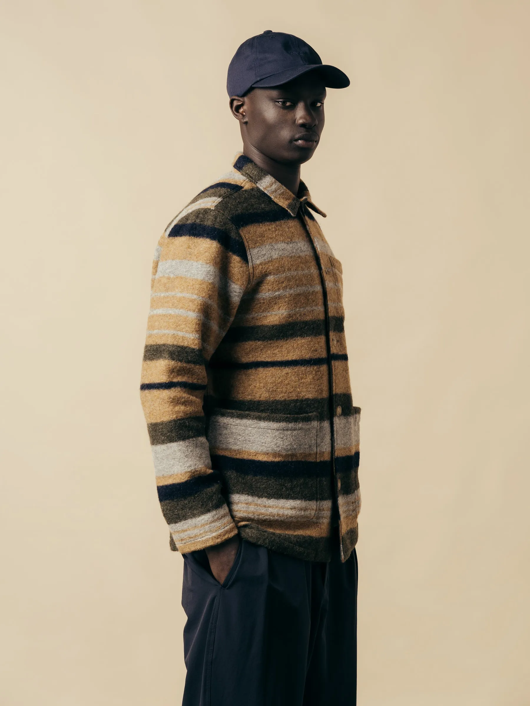 Striped Wool Blend Ormiston Jacket