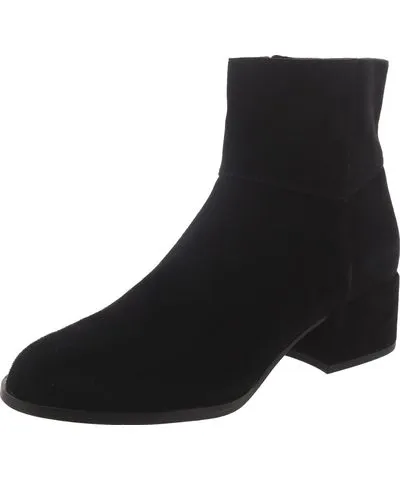 Suede Block Heel Ankle Boots for Women by Eileen Fisher