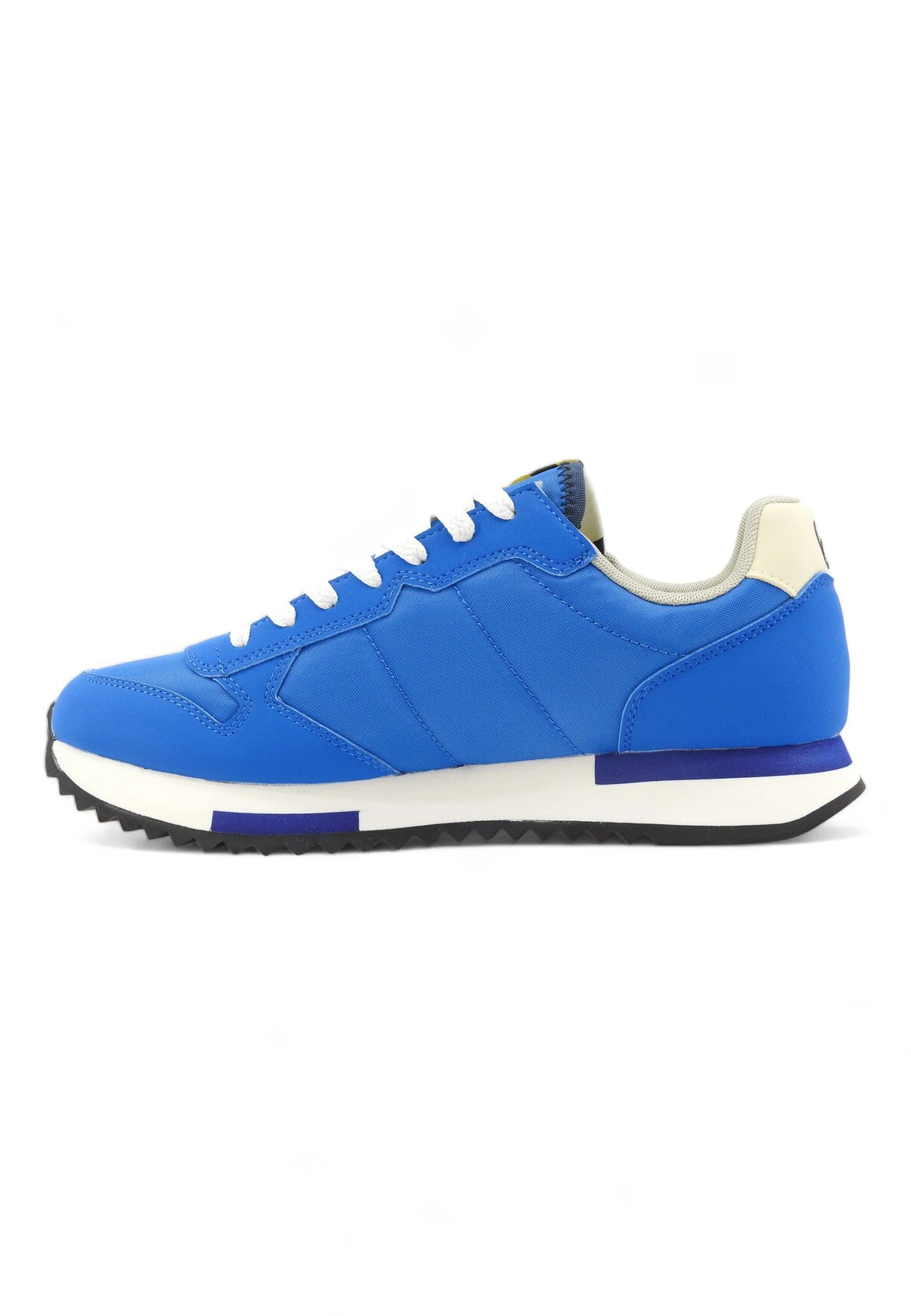 SUN68 Men's Royal Blue Niki Solid Sneaker - Z34120