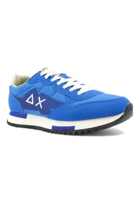 SUN68 Men's Royal Blue Niki Solid Sneaker - Z34120