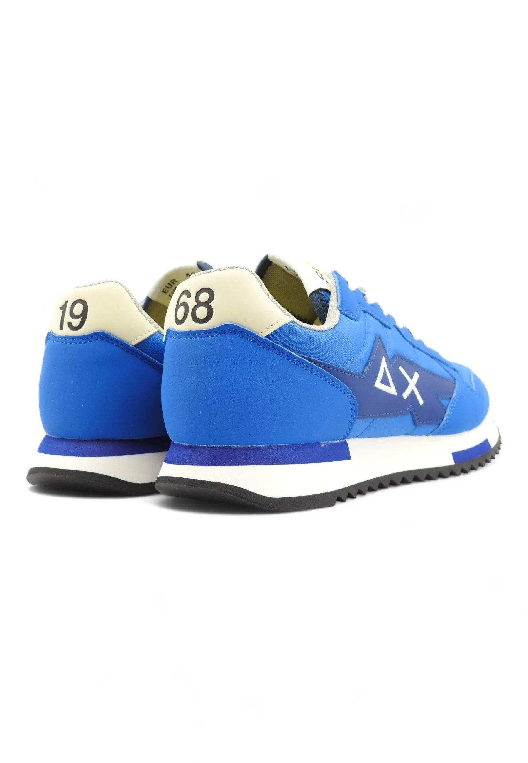 SUN68 Men's Royal Blue Niki Solid Sneaker - Z34120