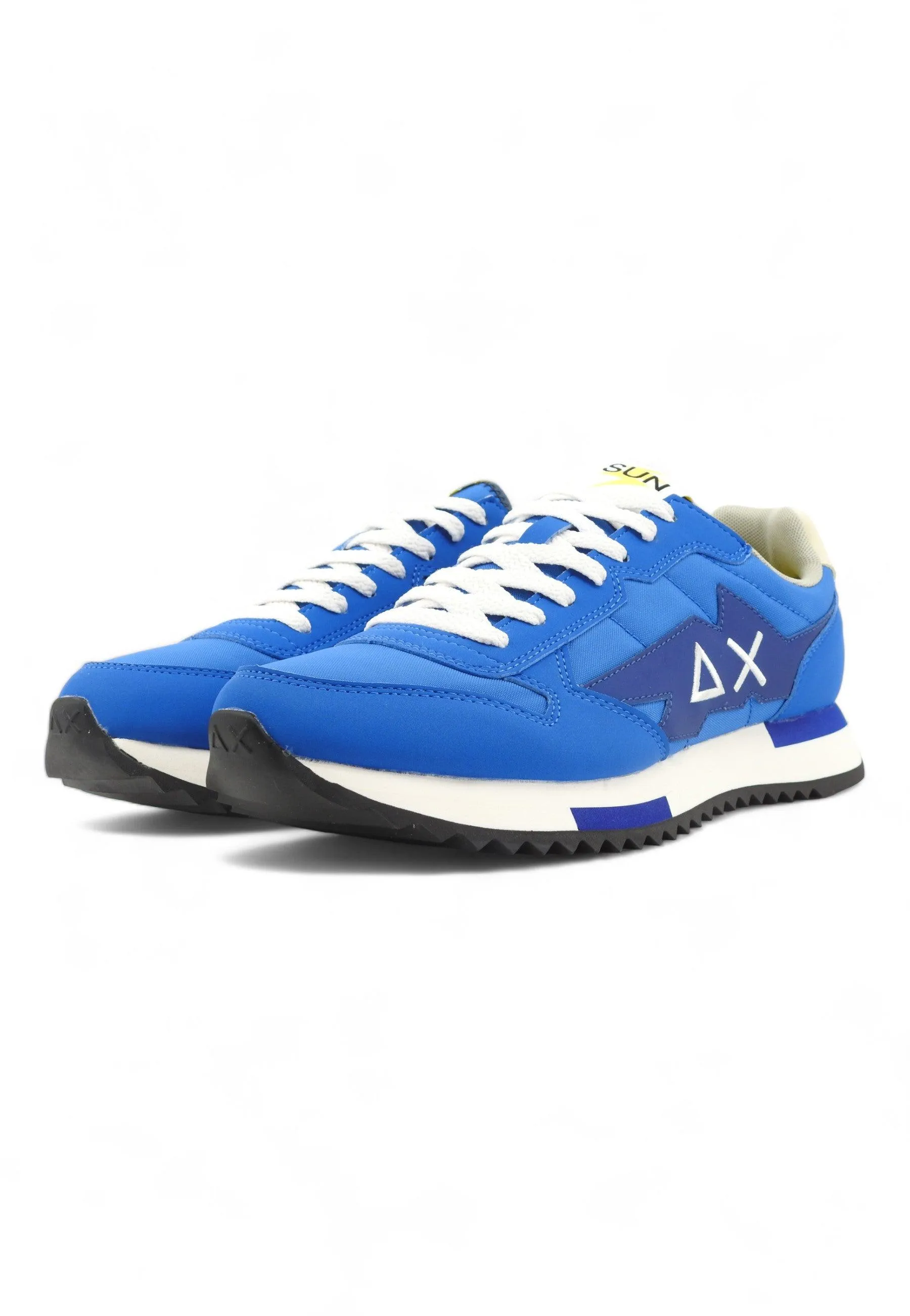 SUN68 Men's Royal Blue Niki Solid Sneaker - Z34120