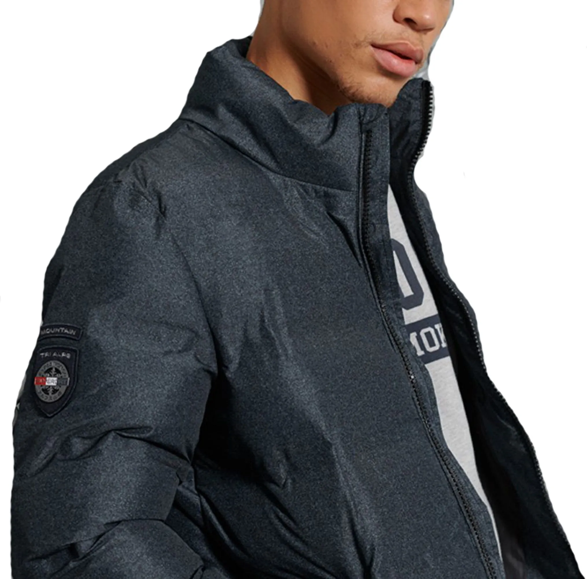 Superdry Quilted Radar Jacket Charcoal