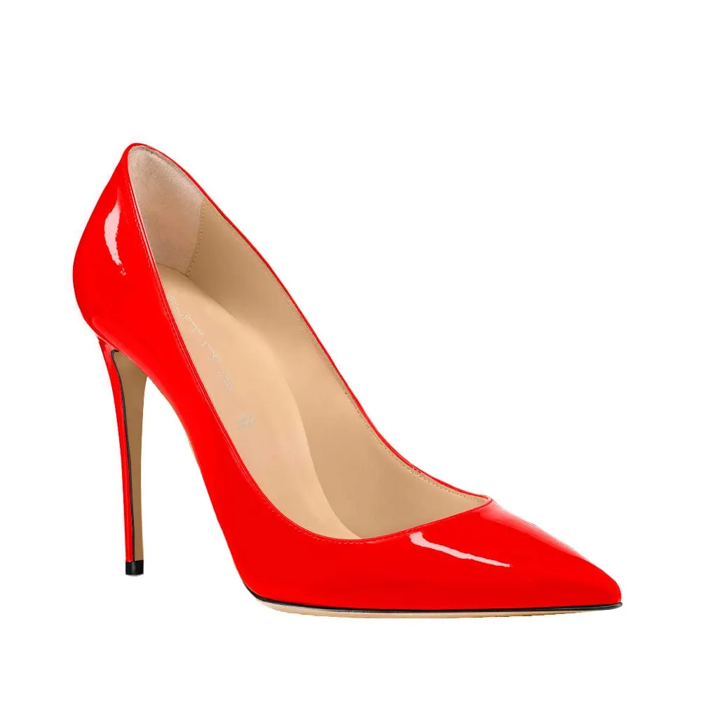 Swami Vernice Rosso red heels 100mm