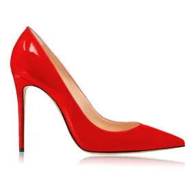 Swami Vernice Rosso red heels 100mm