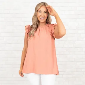 Sweetie Pie Top Burnt Coral