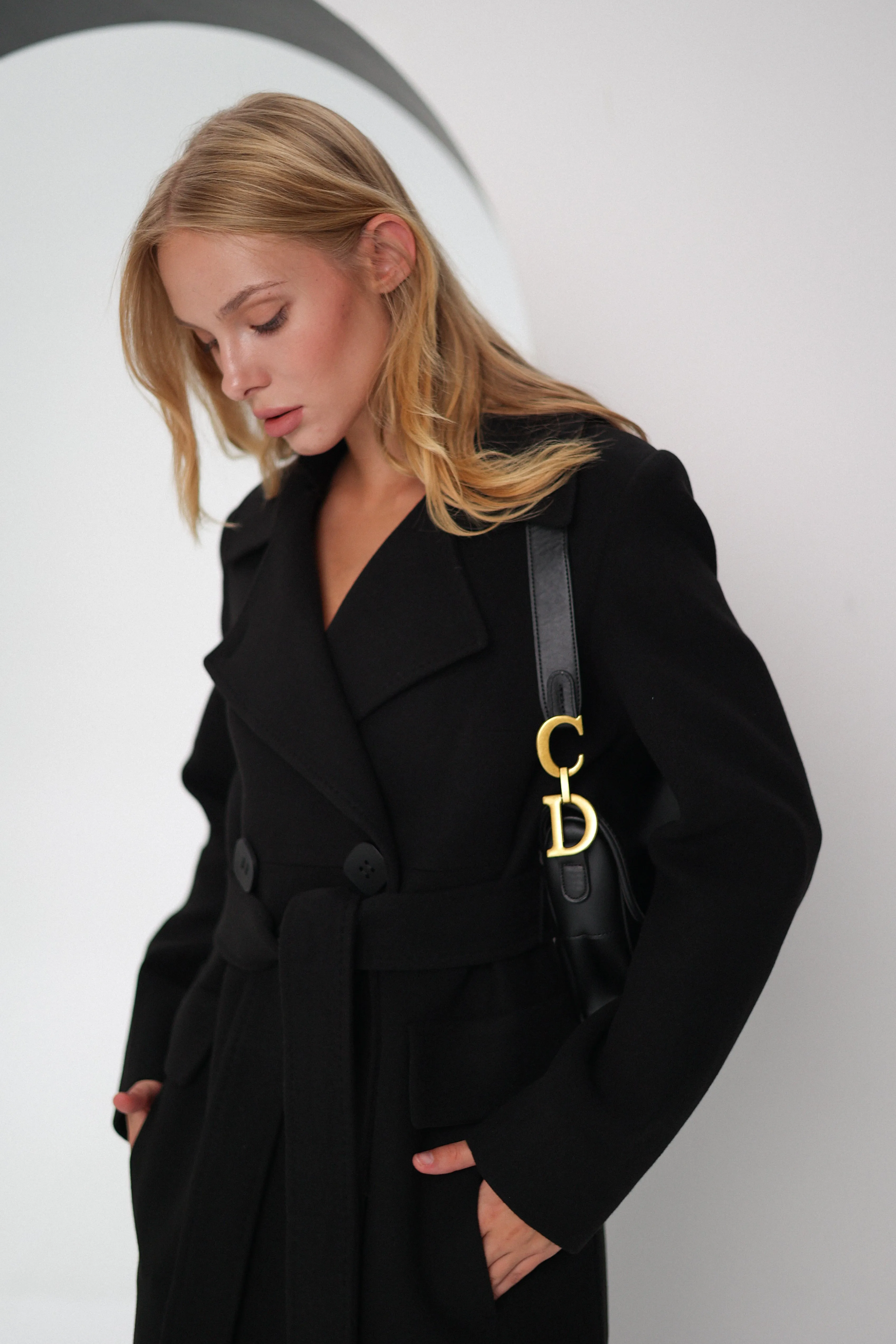 Tailored Cashmere Wool Coat