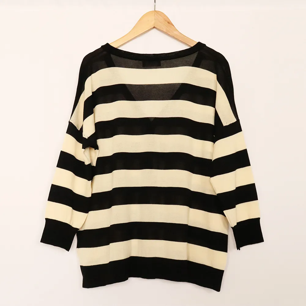 TCN Striped Cotton Cardigans.