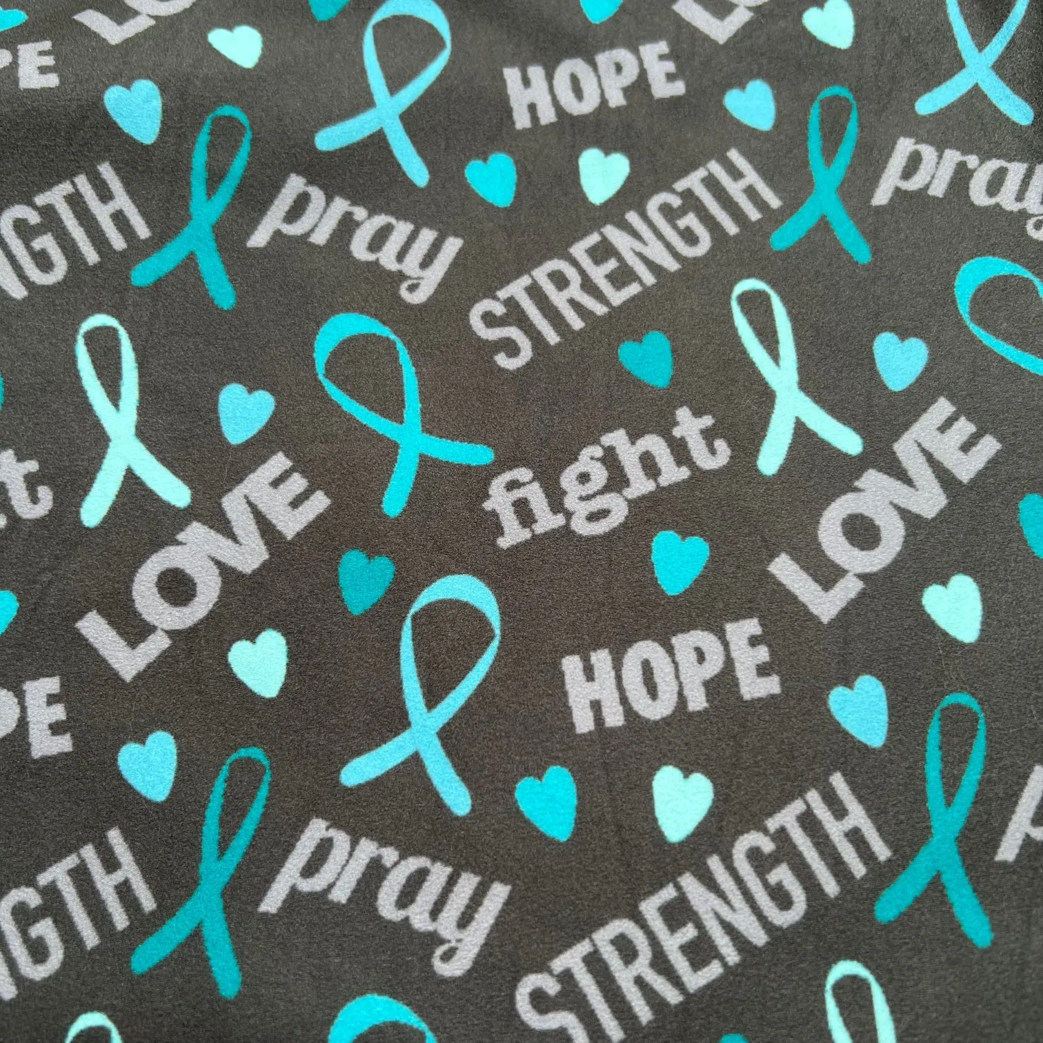 Teal Awareness Ribbon Soft Leggings