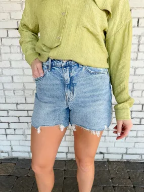 The Best High Rise Denim Shorts for Sunny Days