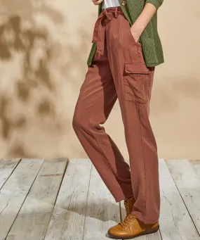 Tie-Waist Cargo Pants