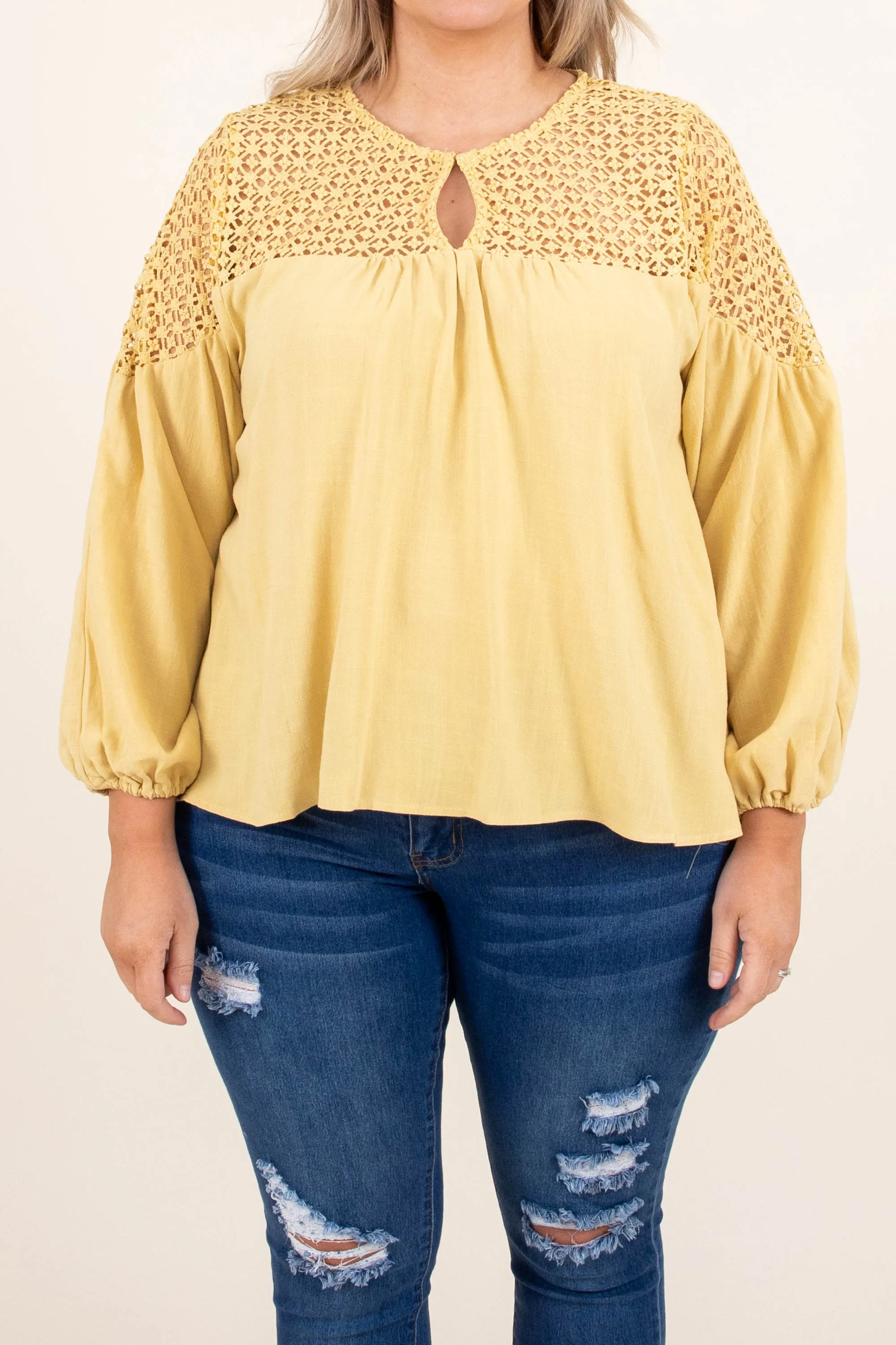 Top in Marigold Color with Natural Beauty