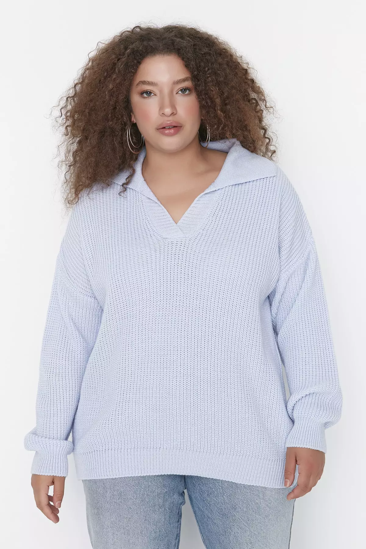 Trendyol Shirt Collar Knitwear Sweater