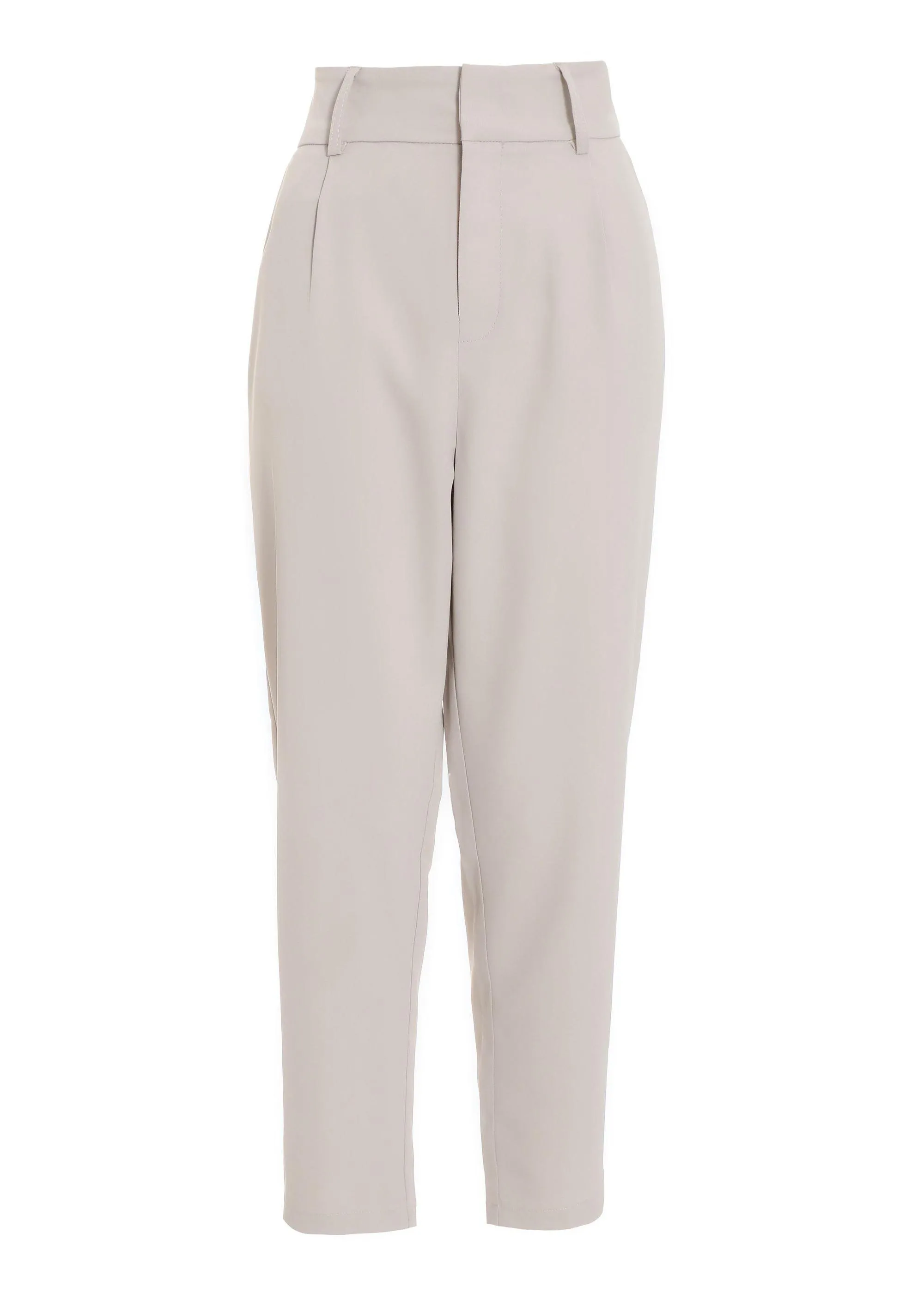 High Waisted Tapered Trousers at Quiz