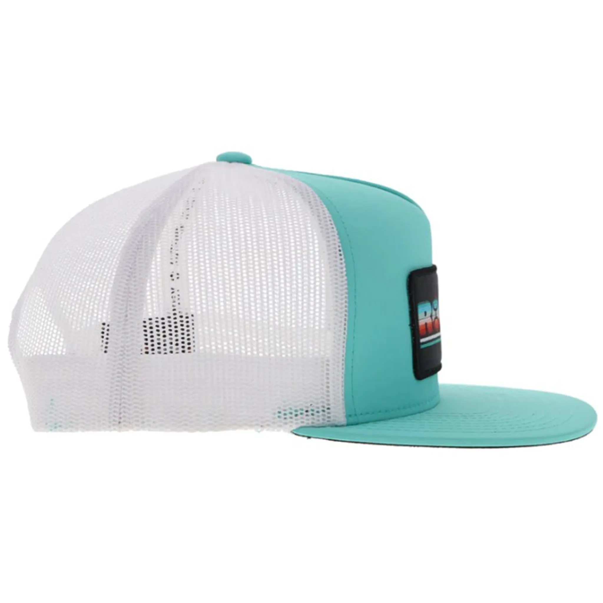 Turquoise and White Serape Rodeo Cap