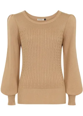 Una Cable 40's Jumper Biscuit Beige - Banned.