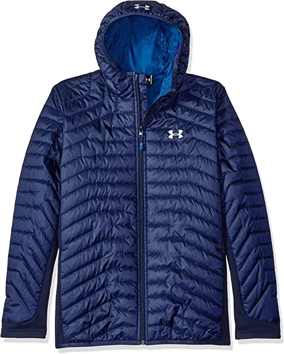 Under Armour Cold Gear Reactor Storm 1 Quilted Large Jacket Navy Blue Packable - Large Navy Blue Packable Quilted Jacket by Unde