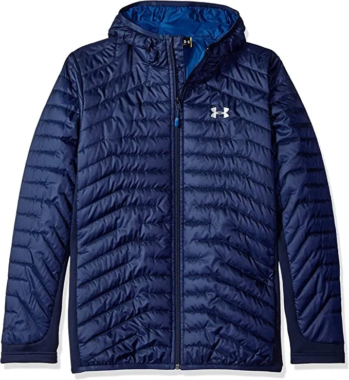 Under Armour Cold Gear Reactor Storm 1 Quilted Large Jacket Navy Blue Packable - Large Navy Blue Packable Quilted Jacket by Unde