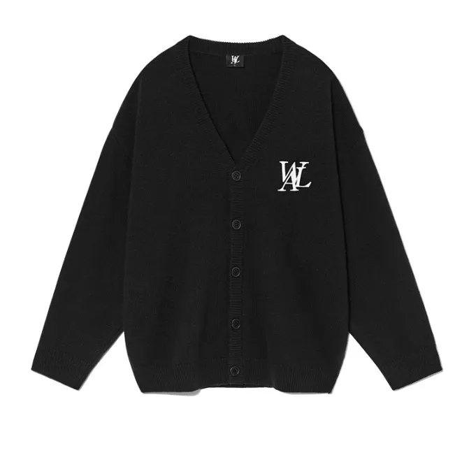 Unisex Street Style Wool Nylon Oversized Logo Sweatshirt.