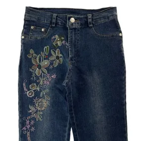 Vintage Flower Japanese Denim Jeans Trousers Size W26