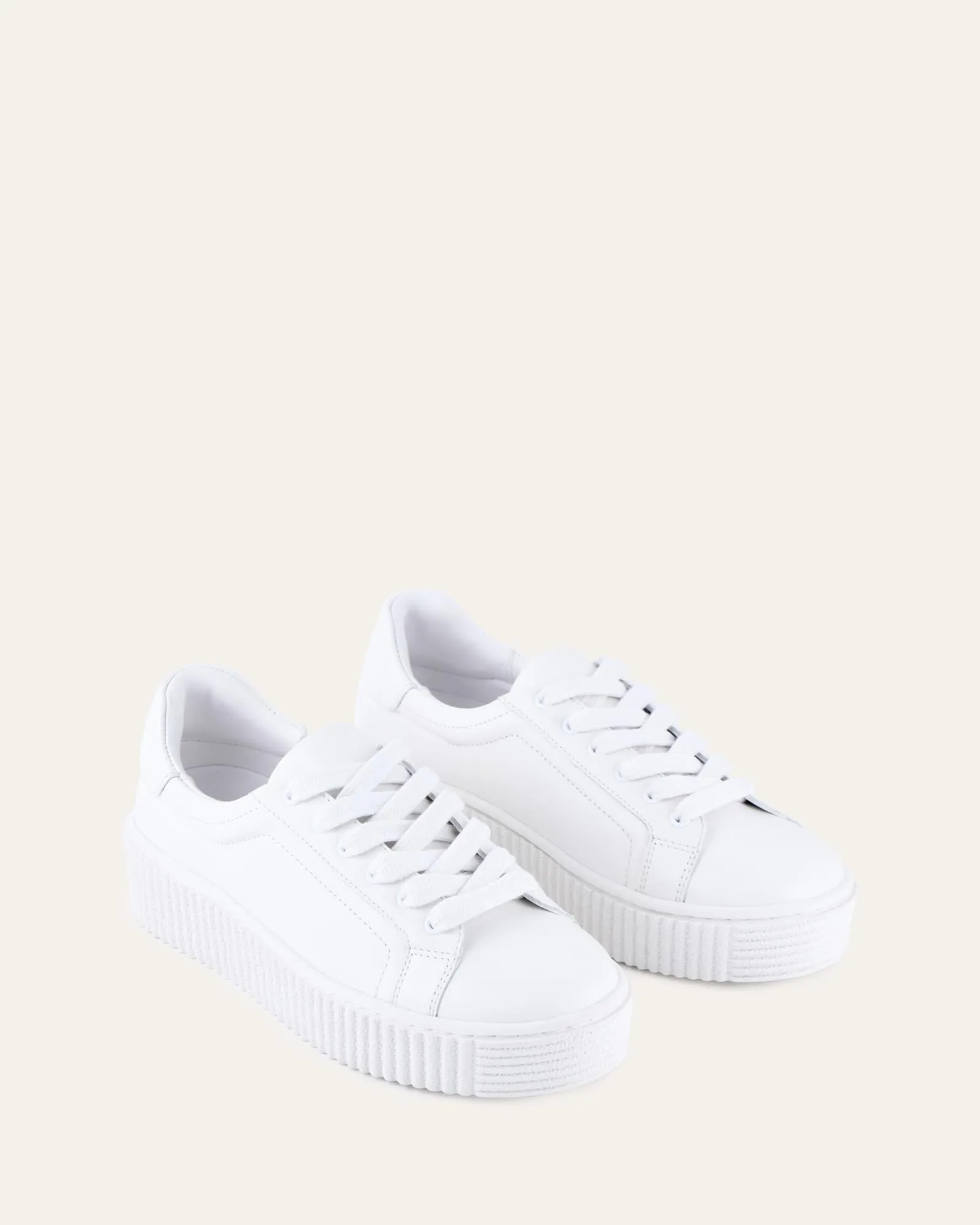 White Leather Arianna Sneakers