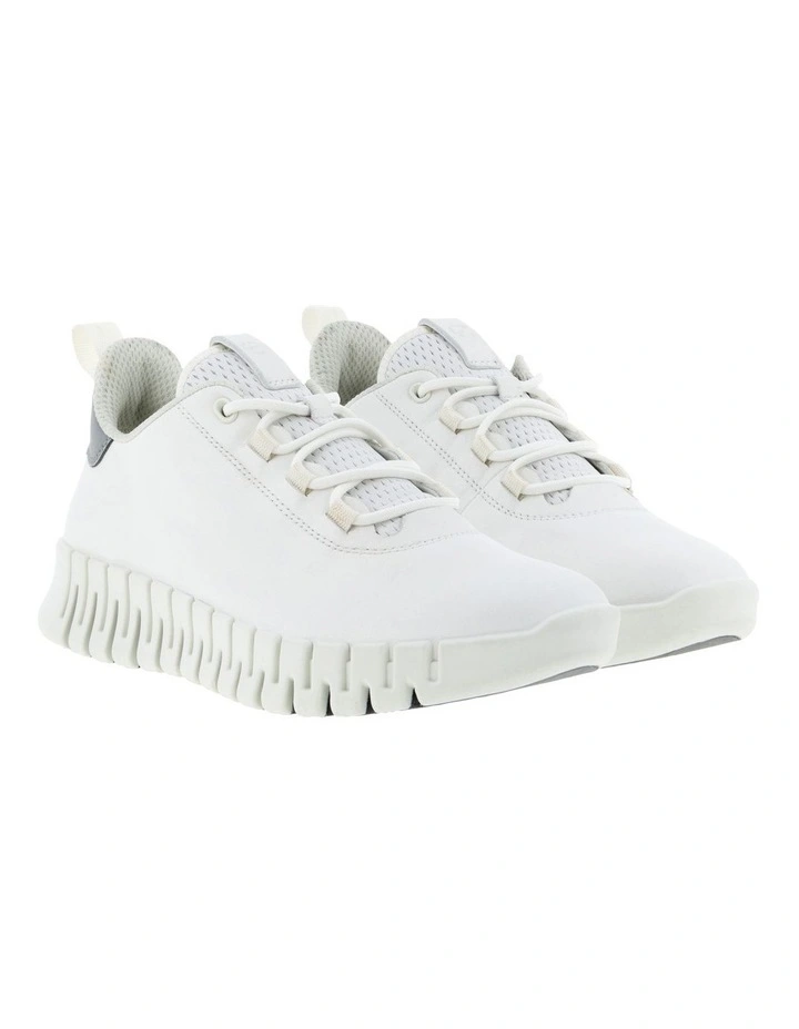 White Leather Sneaker by Gruuv