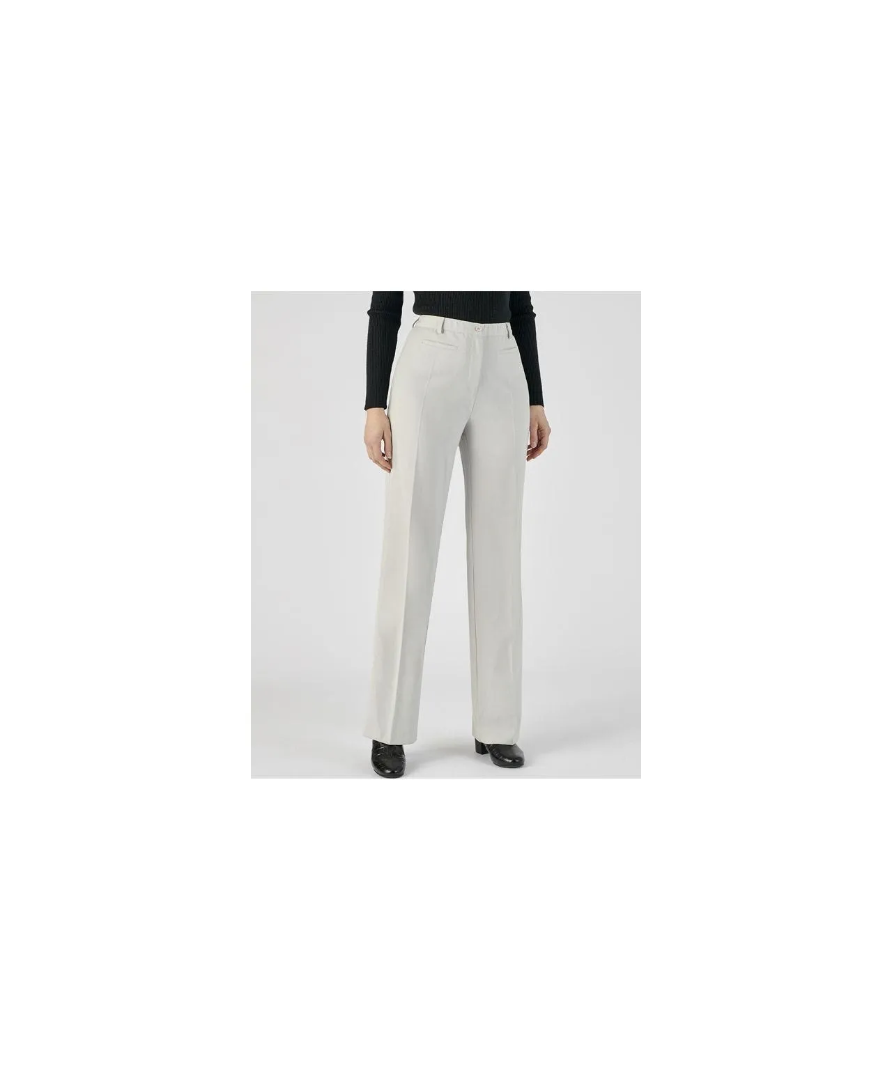 Wide-leg Trousers with Tummy Control