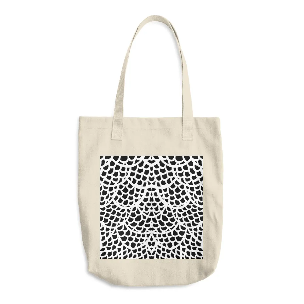 Wind Flow Over Water Cotton Tote Bag