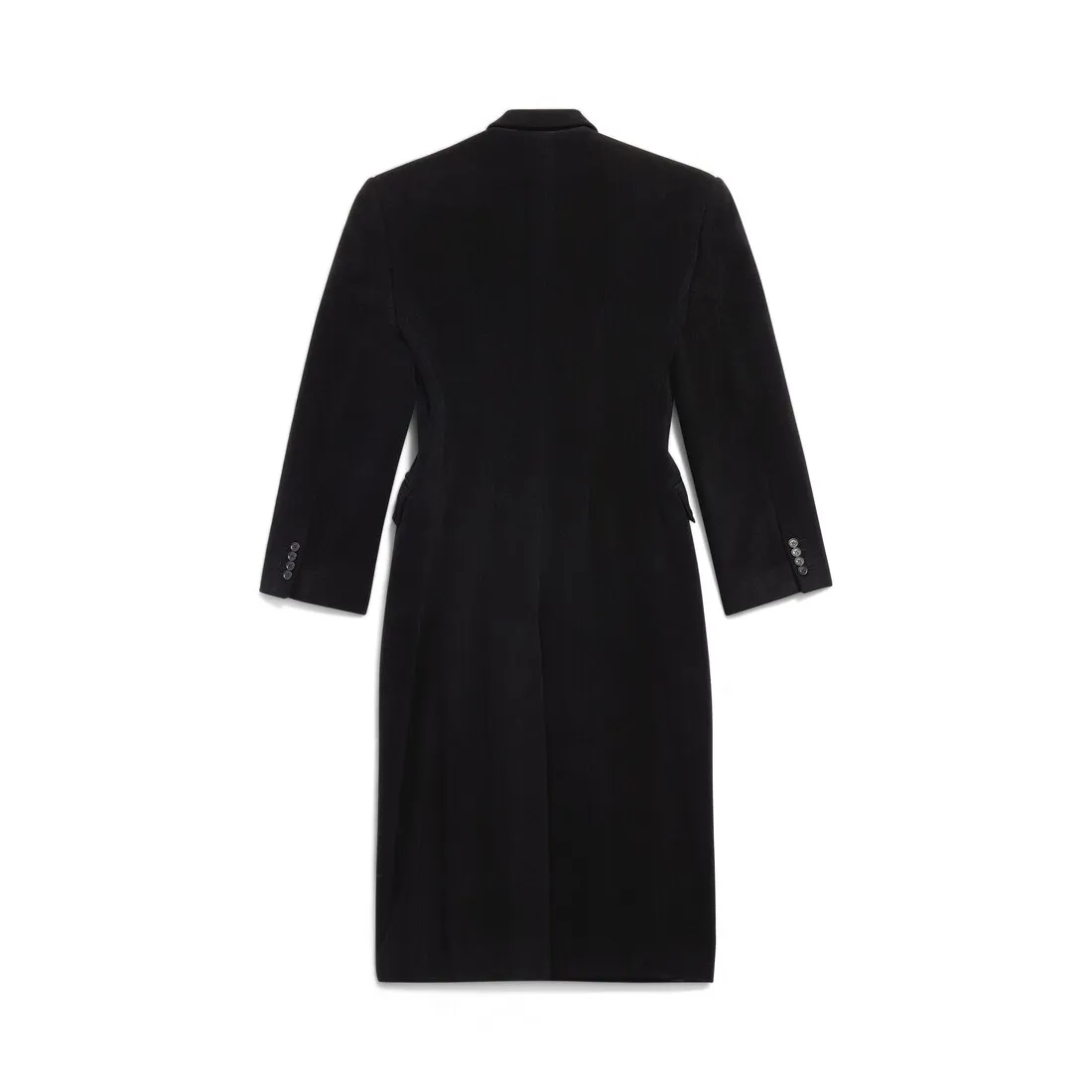 Women's Black Cinched Coat