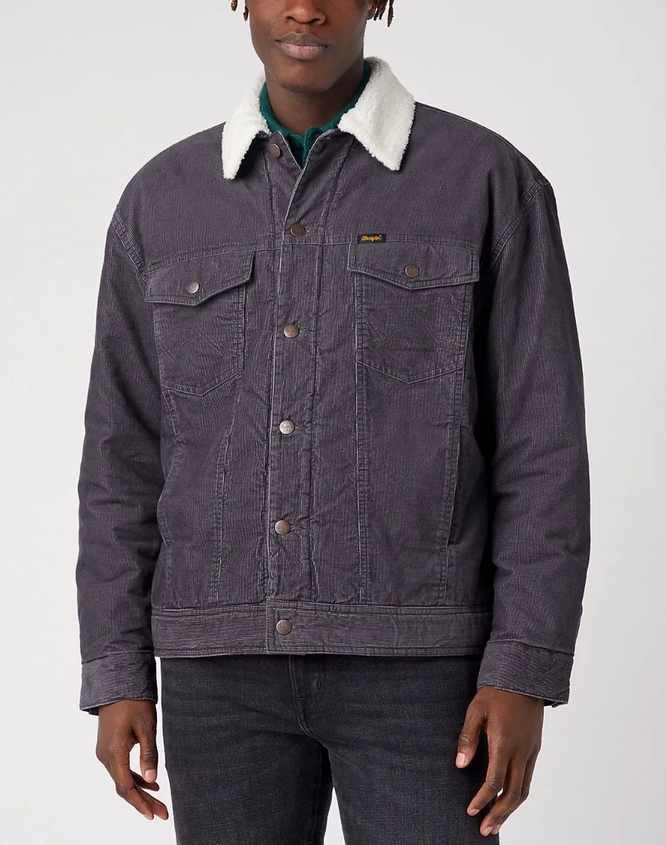 Wrangler Corduroy Jacket in Faded Black