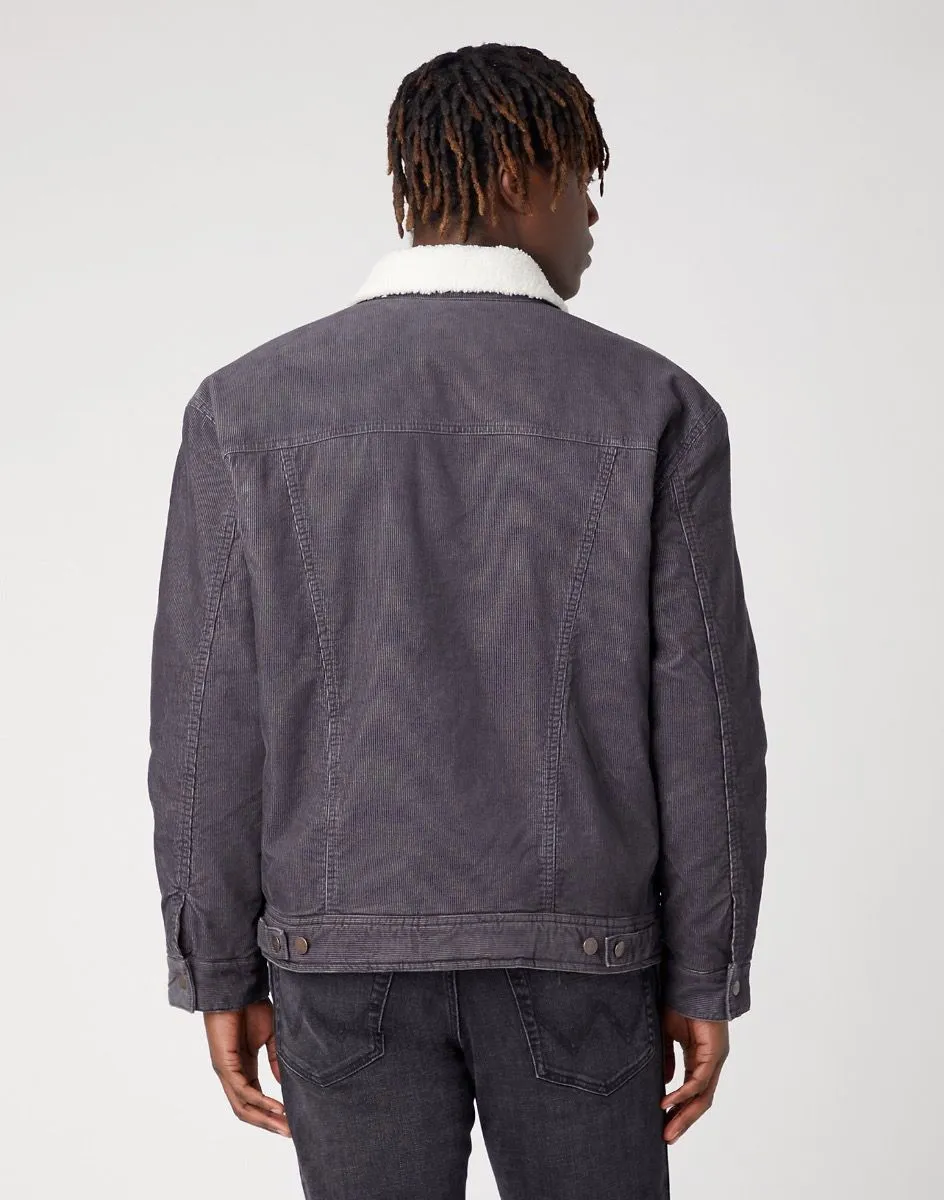 Wrangler Corduroy Jacket in Faded Black