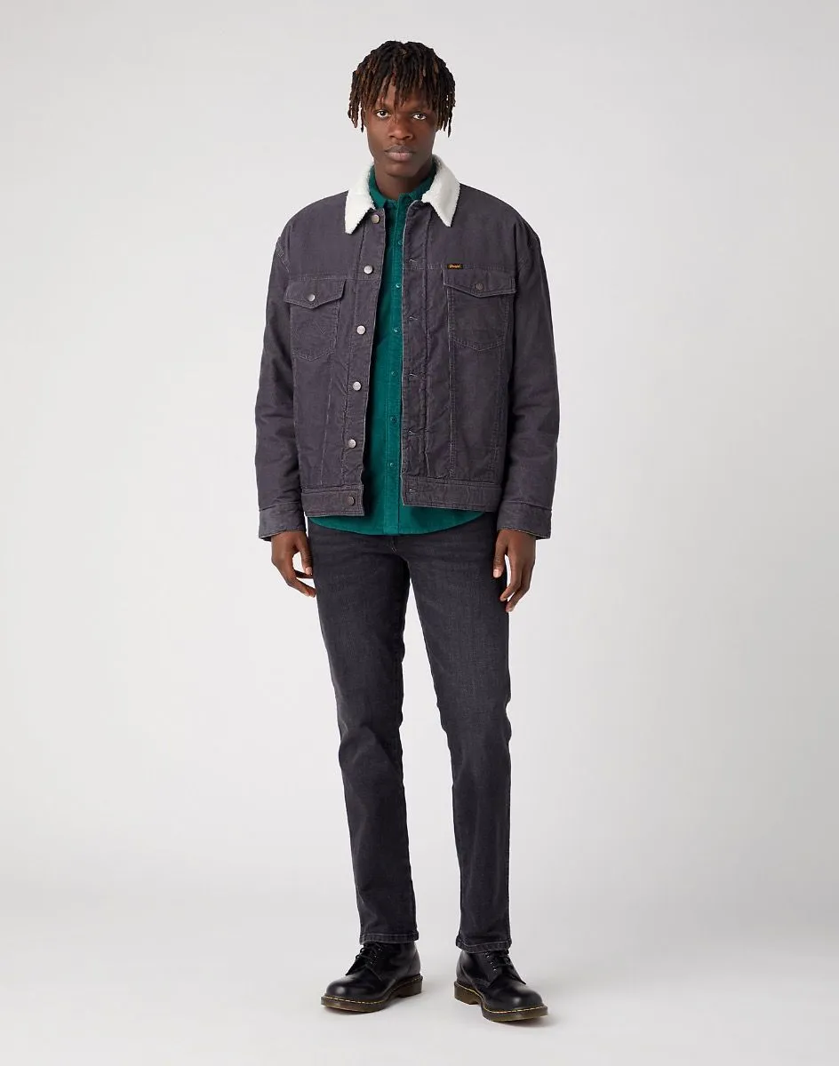 Wrangler Corduroy Jacket in Faded Black