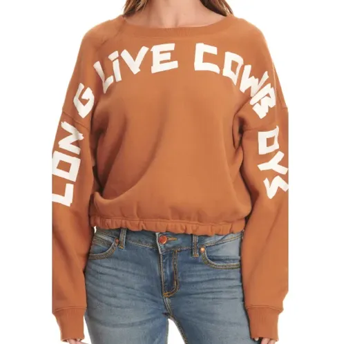 Wrangler Women’s Long Live Cowboy Pullover Sweatshirt - Retro Style