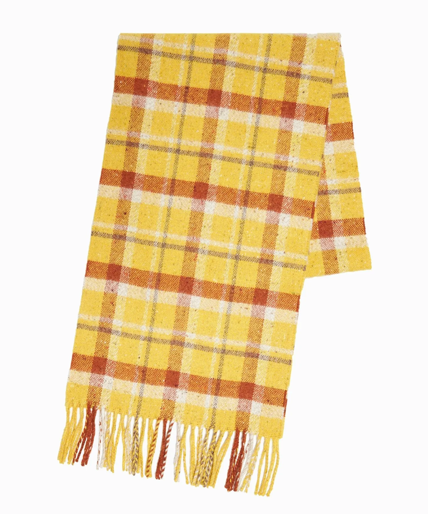 Yellow Drake Vintage Check Scarf