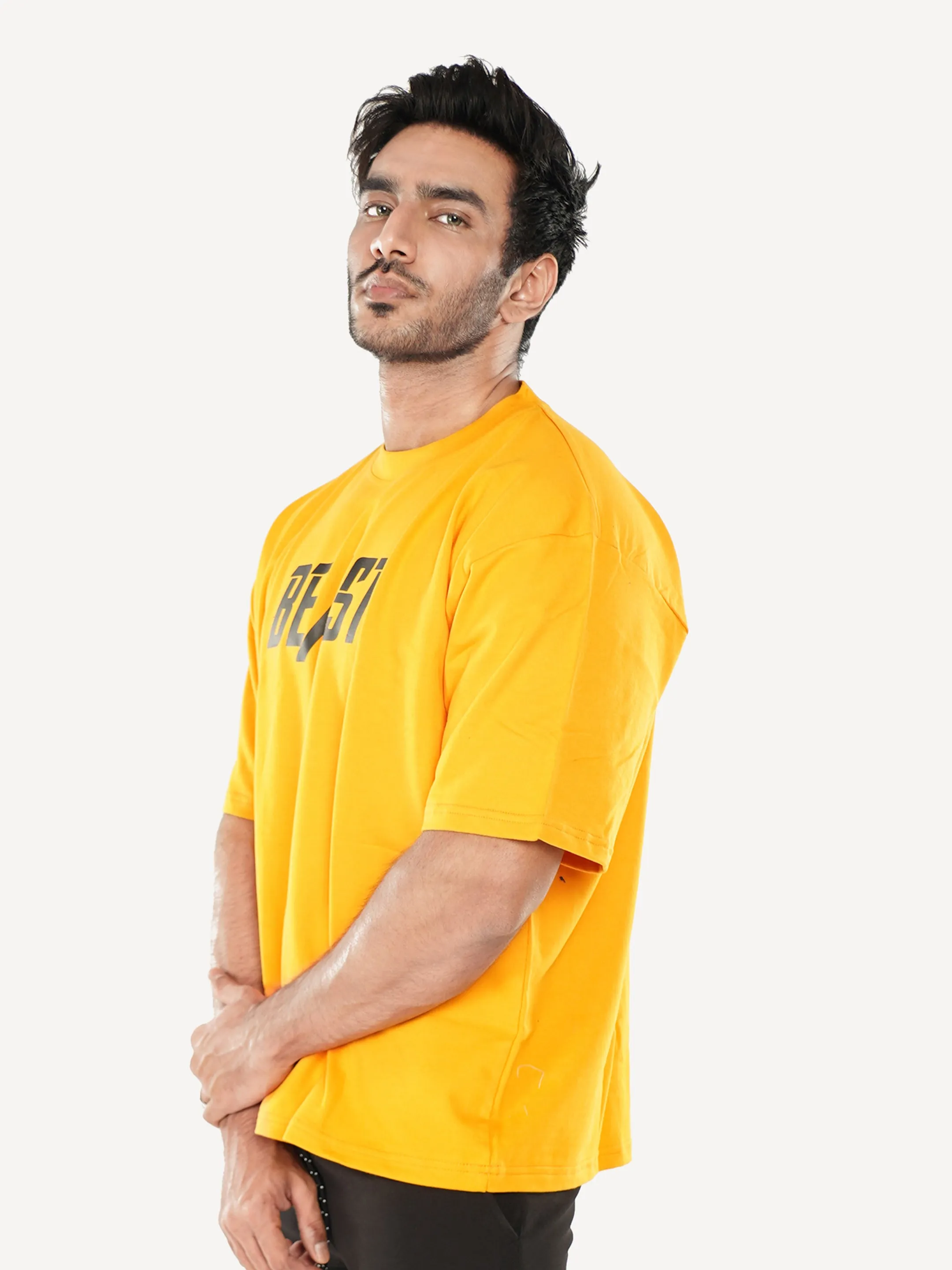 Yellow Oversized Gym Shirt on Sale