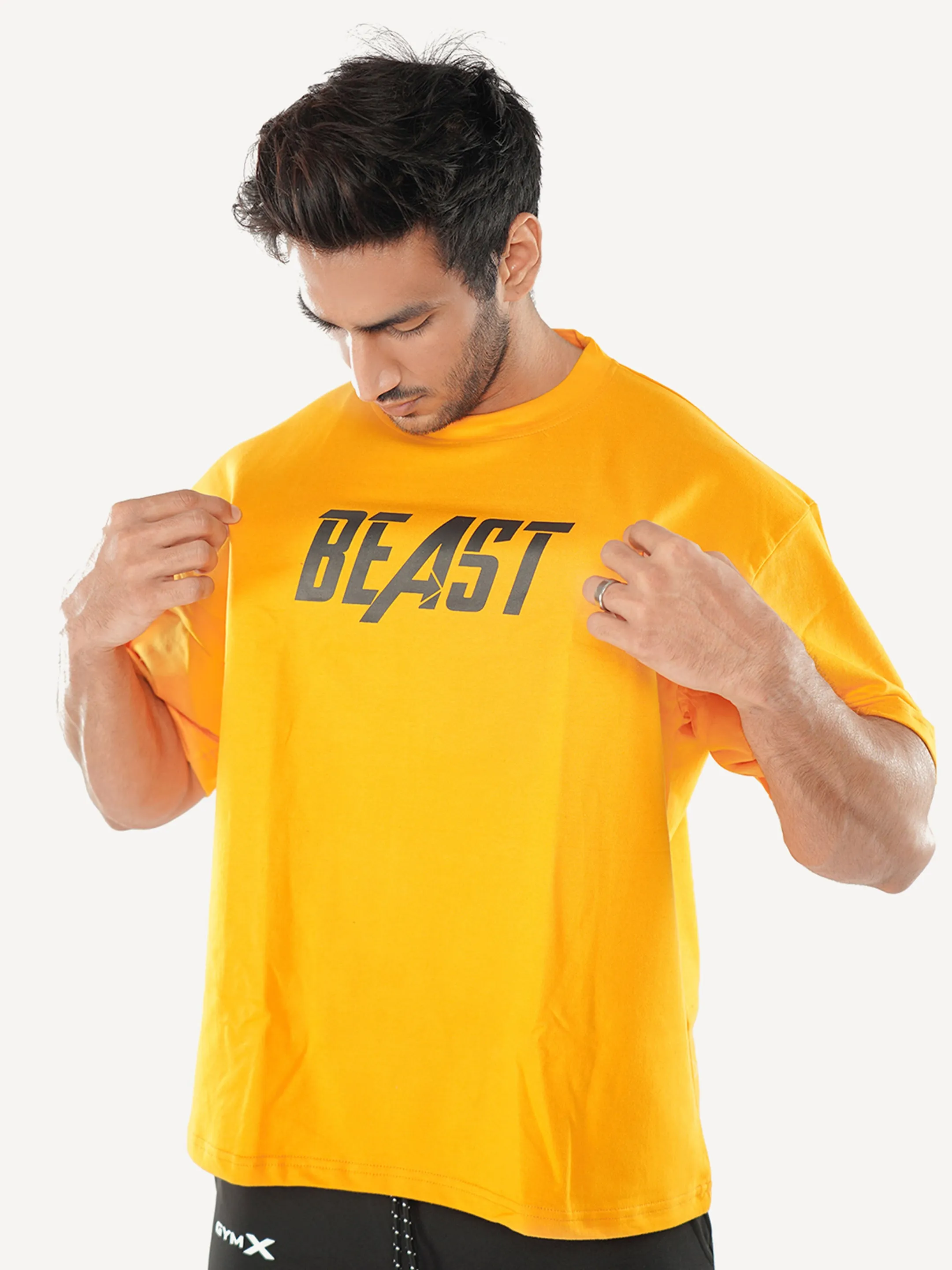 Yellow Oversized Gym Shirt on Sale