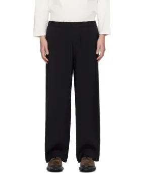 YLÈVE Black Broad Trousers