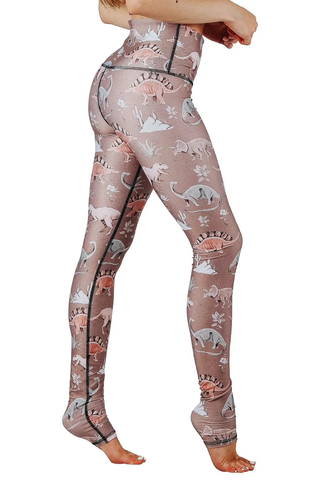 Yoga Pants with Stokasaurus Print