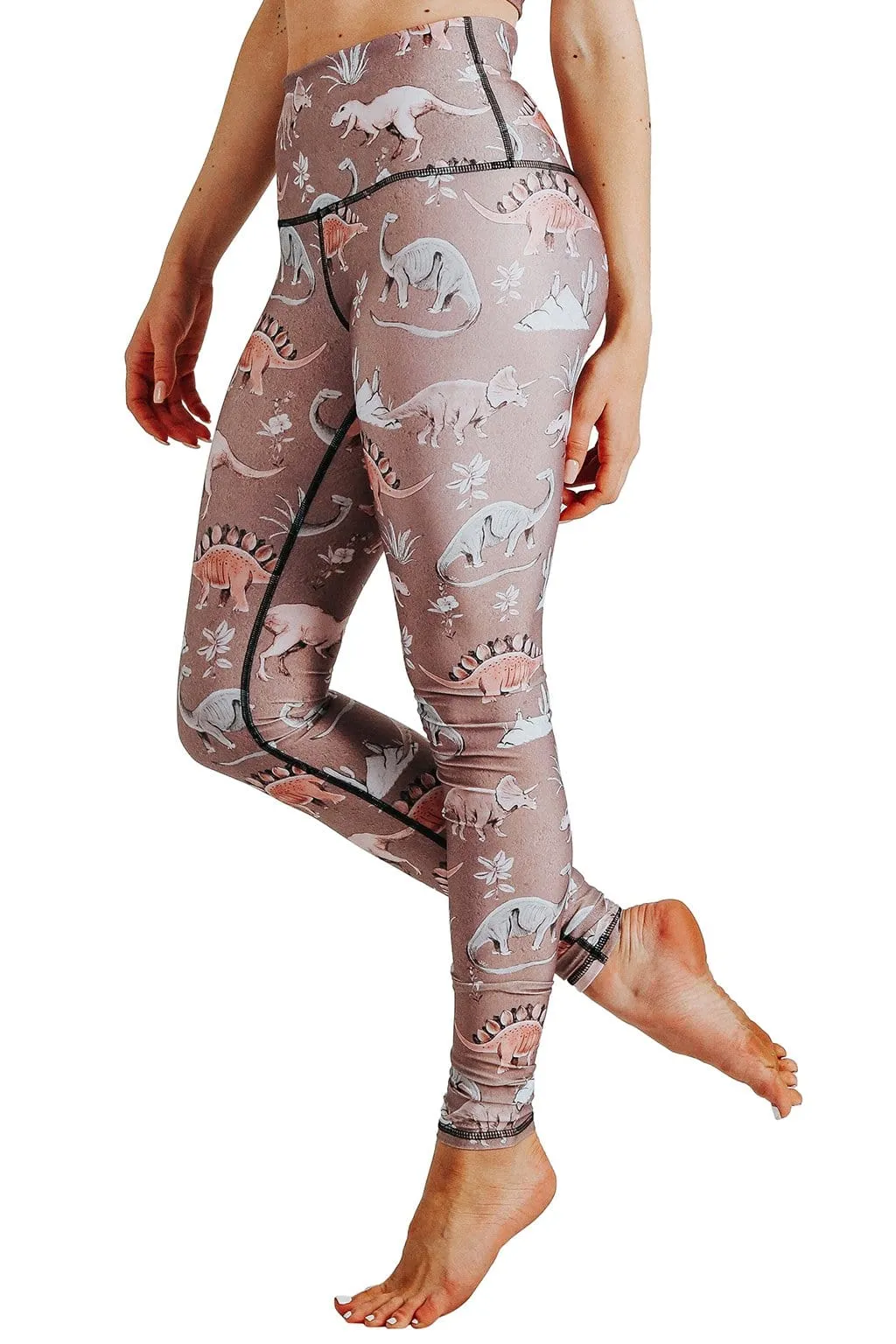 Yoga Pants with Stokasaurus Print