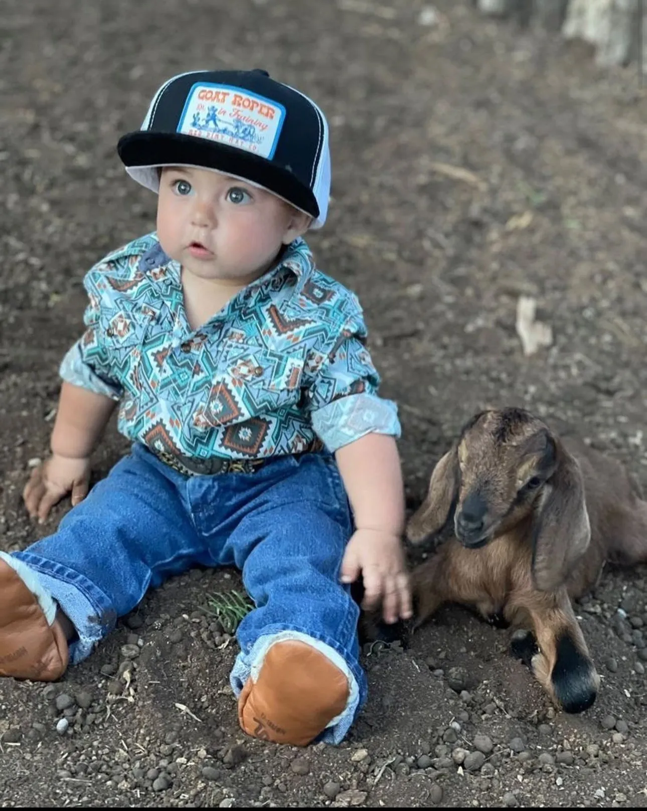 Youth Goat Roping Event in Red Dirt Area